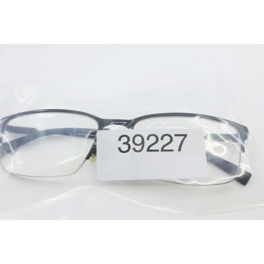 Timberland TB1758 002 Matte Black Semi Rimless Rectangular Eyeglass Frames